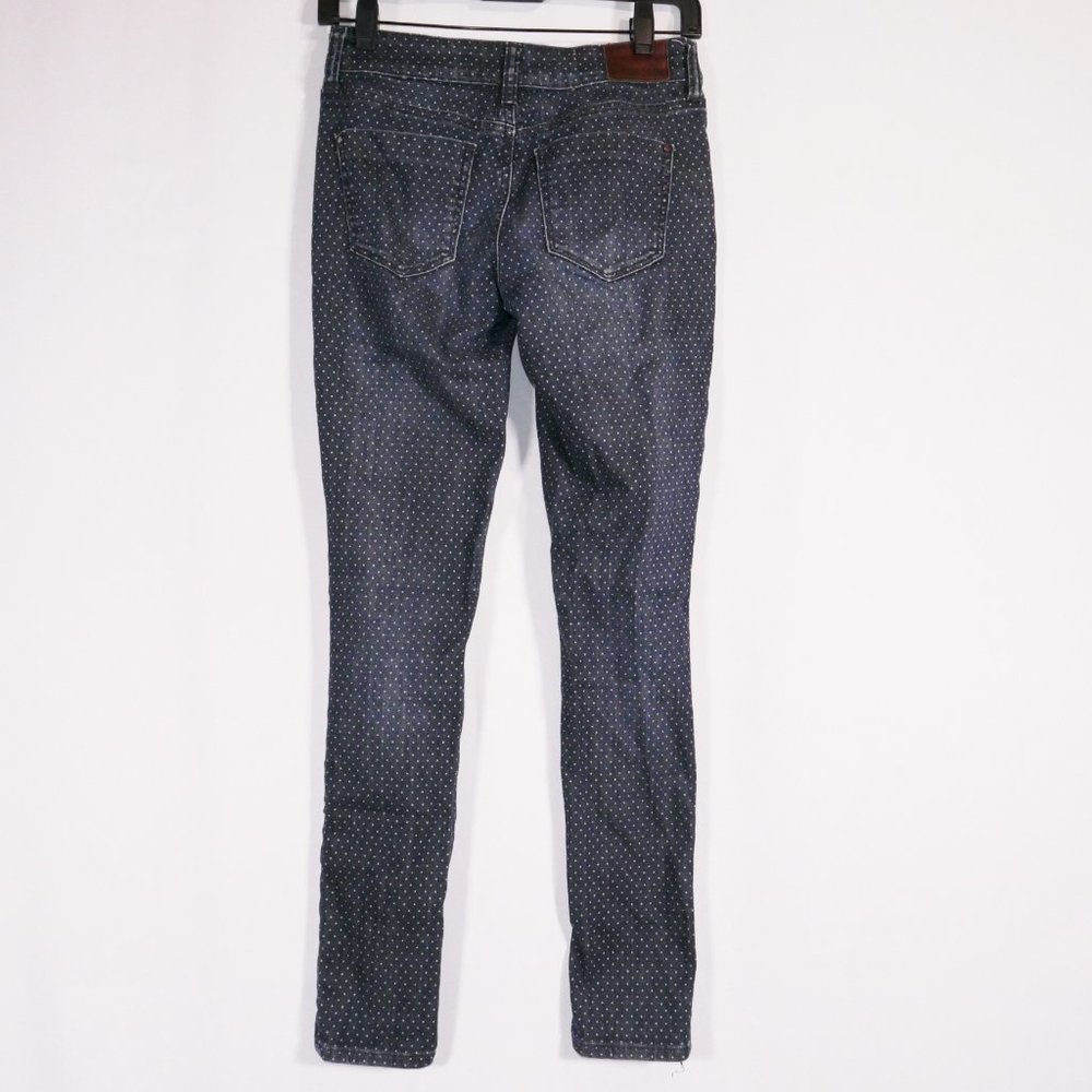 DKNY Soho Skinny Jeans Polka Dot Size 0 - Picture 2 of 8